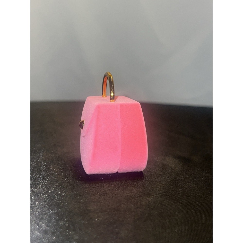 Vintage Hot Pink Velvet Purse Ring Box - Picture 5 of 10
